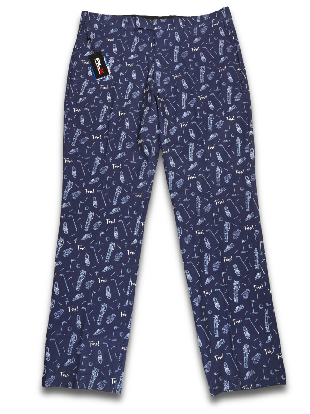 RLX Ralph Lauren Golf Pants Men's Size 36x32 Fore Golf Print Performance